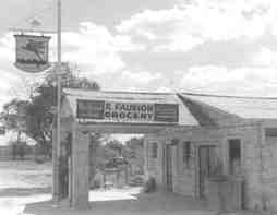 Photo of early day post office in Cedar Park Texas