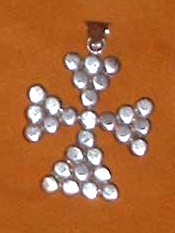 Native American Indian Sterling Silver Pendent Cross