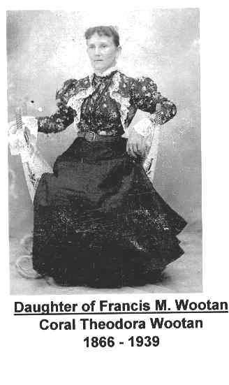 Photo of early day resident of Wootan Wells