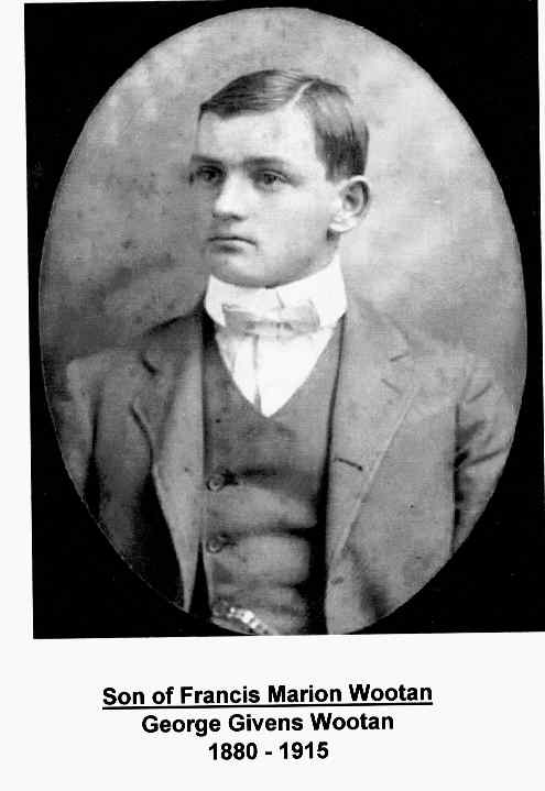 Photo of early day resident of Wootan Wells