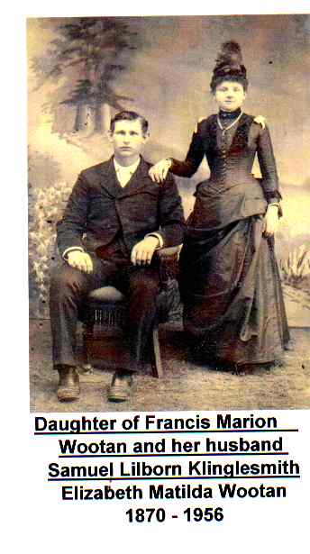 Photo of early day resident of Wootan Wells